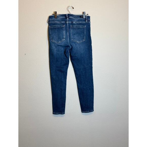 Liverpool Abby jeans blue denim high rise shredded hem Ankle Skinny  Sz 10/30 - Picture 3 of 11